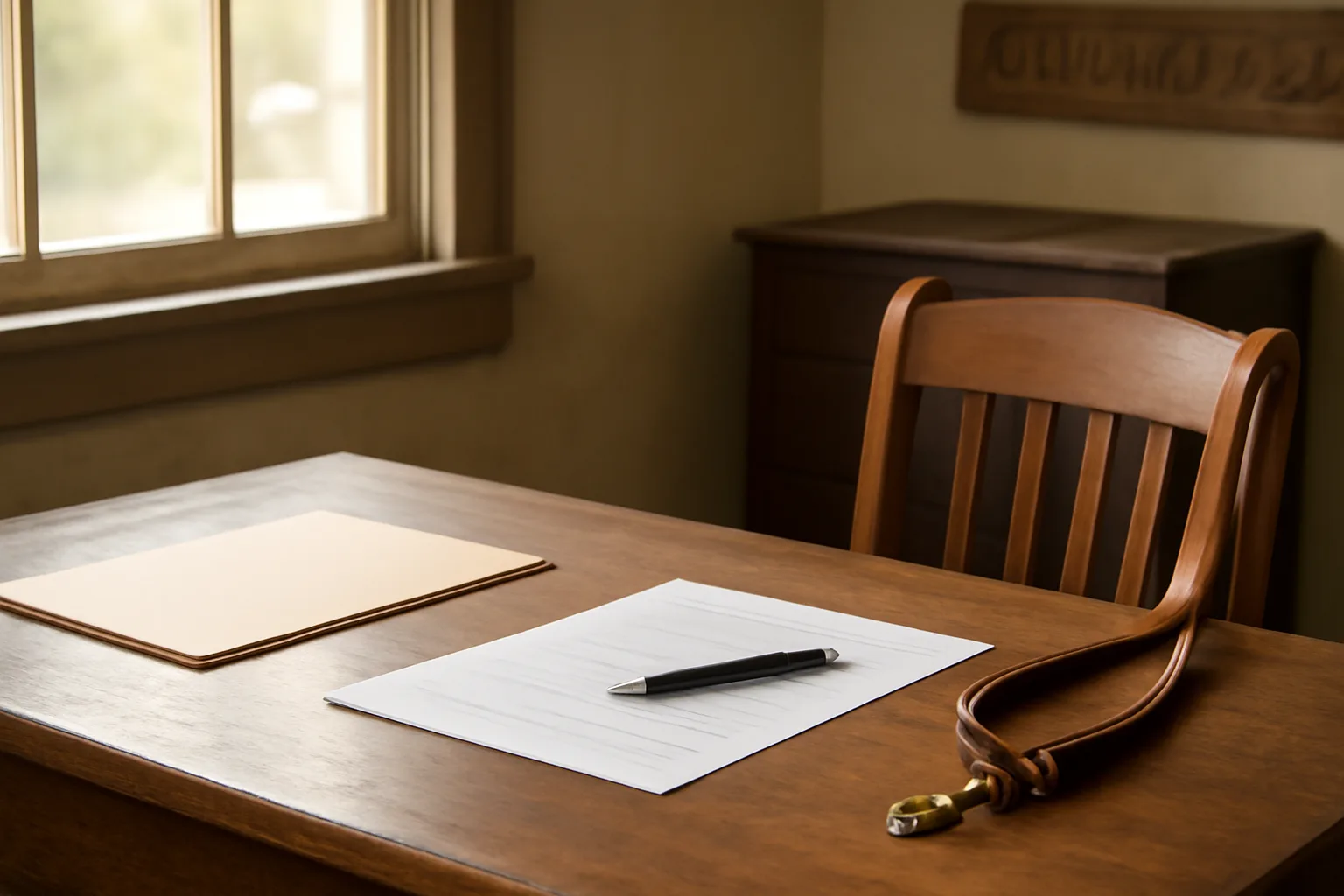 Desk scene showing paperwork process related to CKC registration for dogs at a clerk's office